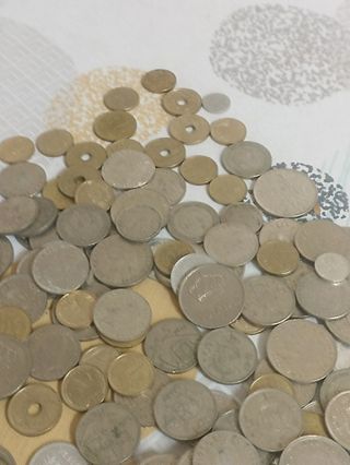 Lote monedas españolas entre 1975 y 1990