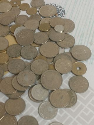Lote monedas españolas entre 1975 y 1990