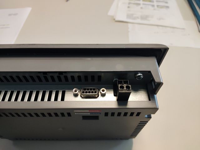 Pantalla Siemens simatic.