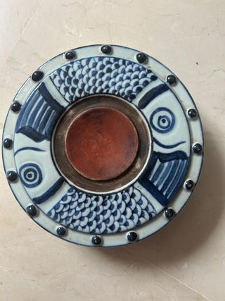 Antiguo tintero porcelana chino 青花 china colección