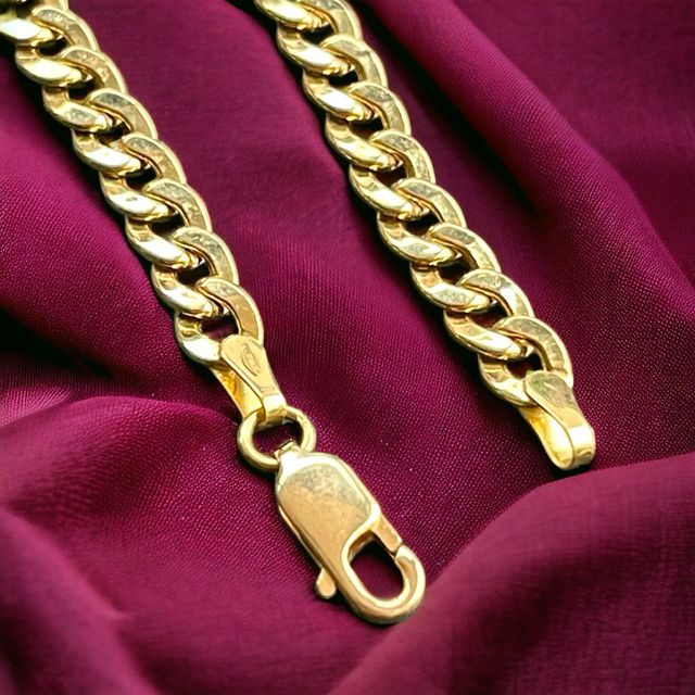 Pulsera Barbada Especial 6.00 mm Oro 18 Kilates