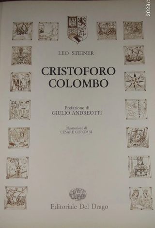 (44 x 2 )libro Cristoforo colombo scoperta America