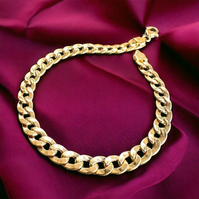 Pulsera Barbado Especial 8.00 mm Oro 18 Kilates