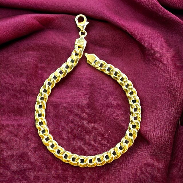 Pulsera Barbado Especial 8.00 mm Oro 18 Kilates