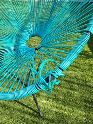 Silla de jardin Acapulco azul turquesa