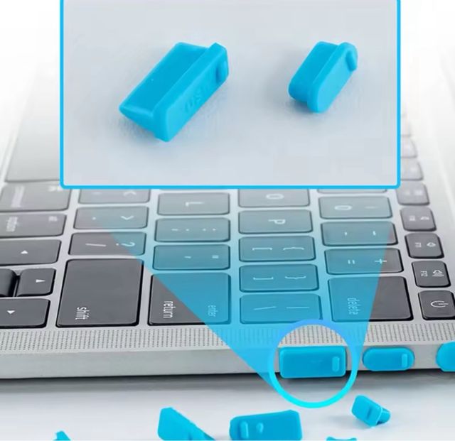 Pack 16 Tapones Antipolvo para Portátil | USB-C, VGA, RJ45, HDMI