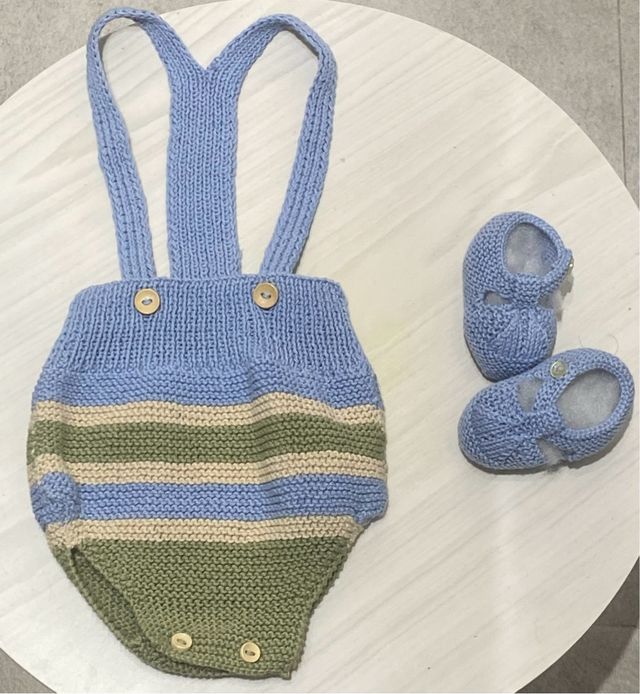 Conjunto ranita y patucos 