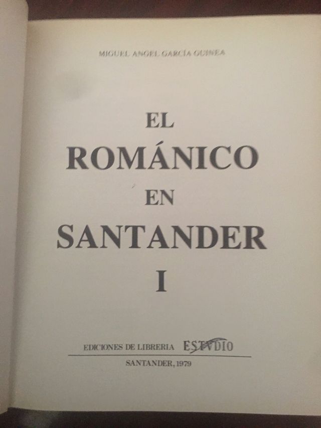 2 Libros EL ROMANICO EN SANTANDER