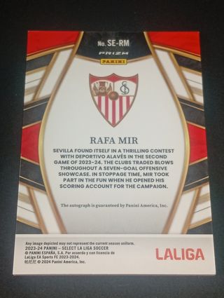 auto prizm RAFA MIR SEVILLA PANINI SELECT
