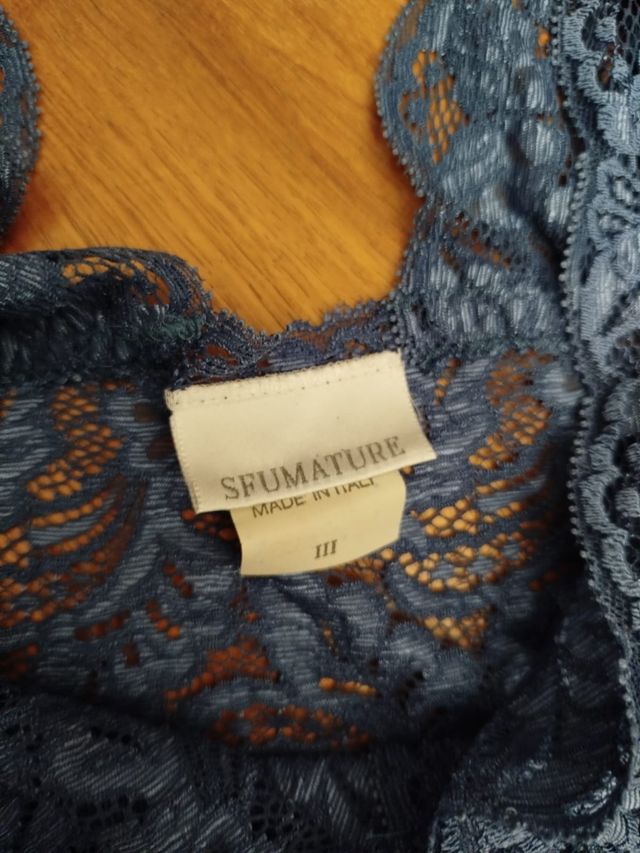 Camicia da notte vintage con pizzo Made in Italy