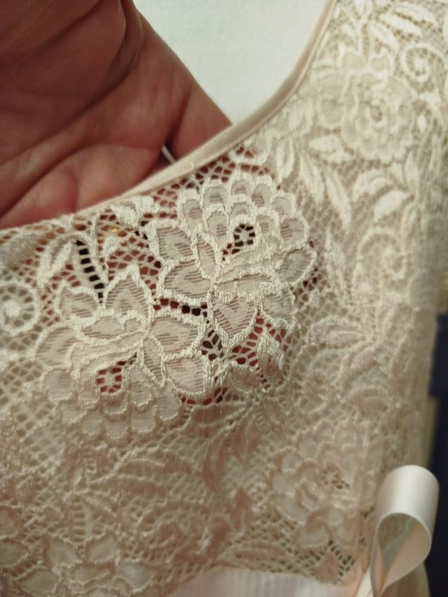 Vintage . Camicia da notte , rosa chiaro