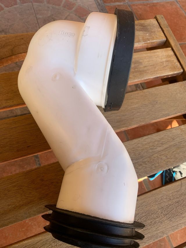 Sifón Roca codo PVC blanco