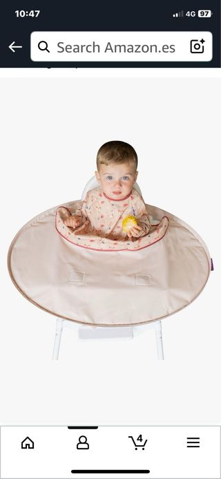 Tidy Tot Bib Tray Babero Bandeja Baby Led Weaning