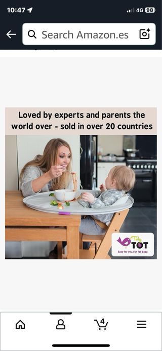 Tidy Tot Bib Tray Babero Bandeja Baby Led Weaning