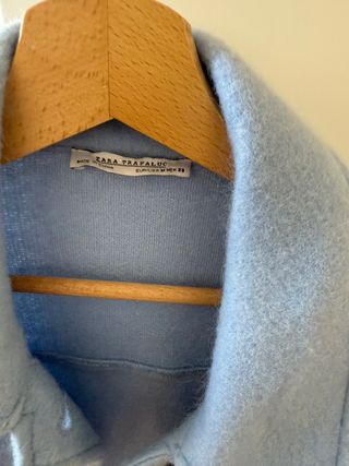 Abrigo viral azul zara M