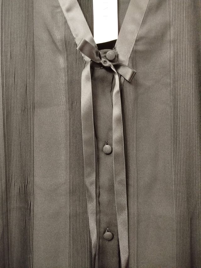 Pigiama nero in tulle semitrasparente