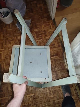 Silla plegable vintage verde