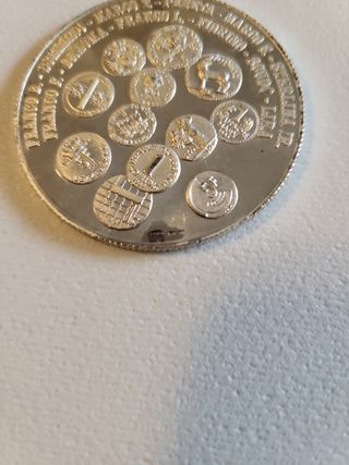 Medaglia Argento Euro 2002  50 grammi