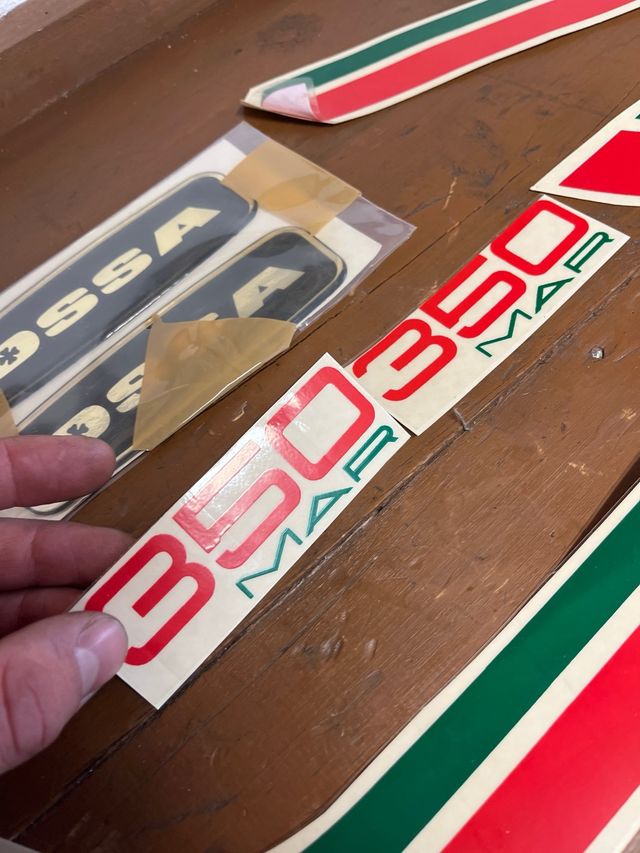 Vinilos/Pegatinas Originales Ossa 350 MAR