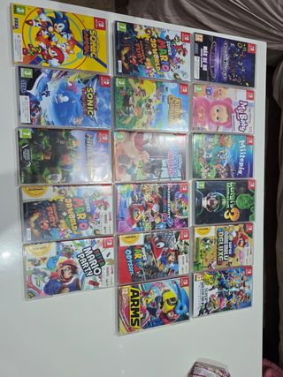 Cajas vacías Nintendo switch juegos 