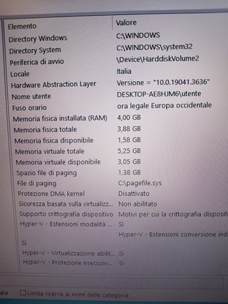 Notebook Samsung 270E con Windows 10