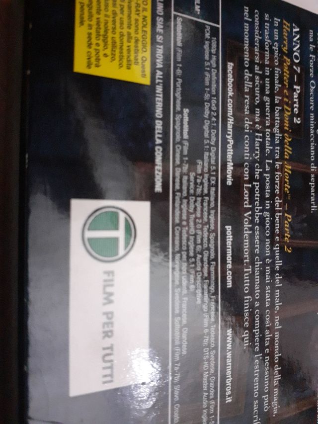 Blu-ray Harry Potter - 8 film