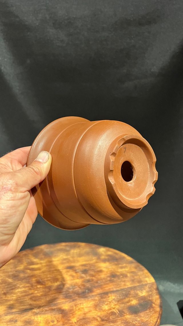 MACETA CASCADA BONSAI REDONDA YIXING SIN ESMALTE