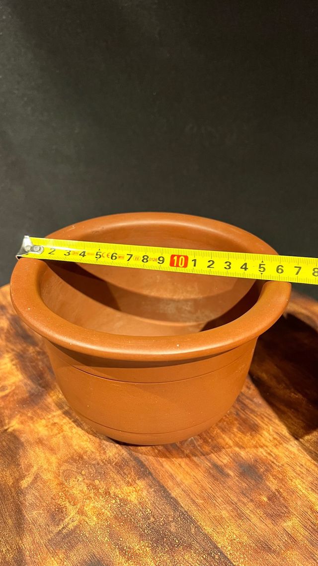 MACETA CASCADA BONSAI REDONDA YIXING SIN ESMALTE