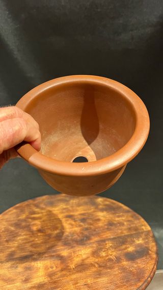 MACETA CASCADA BONSAI REDONDA YIXING SIN ESMALTE
