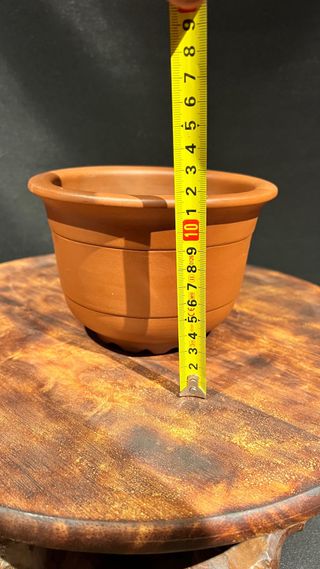 MACETA CASCADA BONSAI REDONDA YIXING SIN ESMALTE