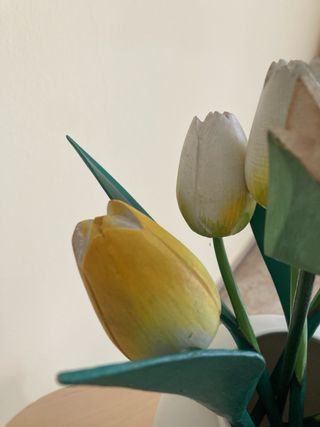 8 fiori in legno lavabili