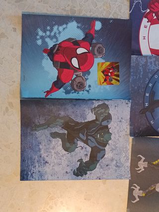 Pósters Spiderman y villanos