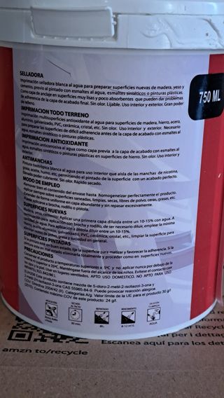Imprimación Todoterreno Iris Color Blanco 750ml