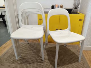 Sillas Ikea blancas polipropileno reforzado