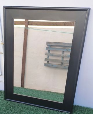 Espejo negro 100x80cm - Madera