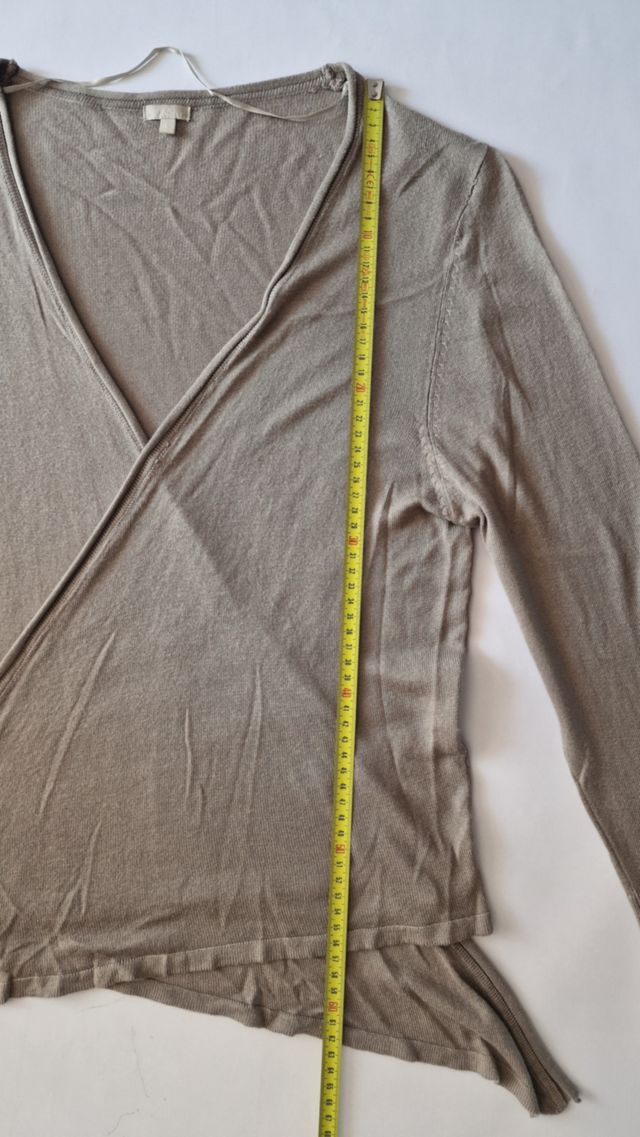 Top donna verde a scollo incrociato tg.L