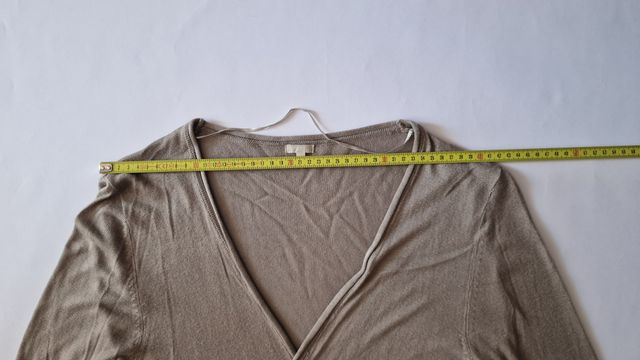 Top donna verde a scollo incrociato tg.L