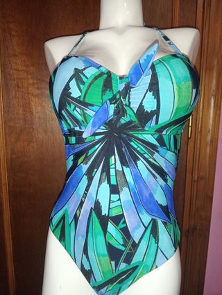 Bañador Desigual azul y verde