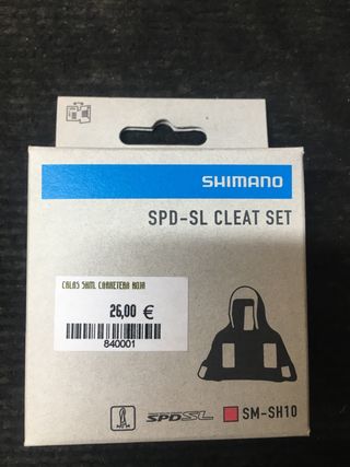 Calas Shimano SPD-SL SM-SH10 rojas