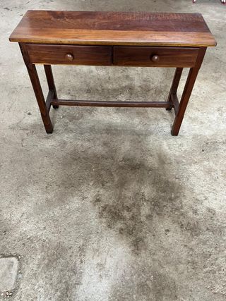 Mesa madera 2 cajones