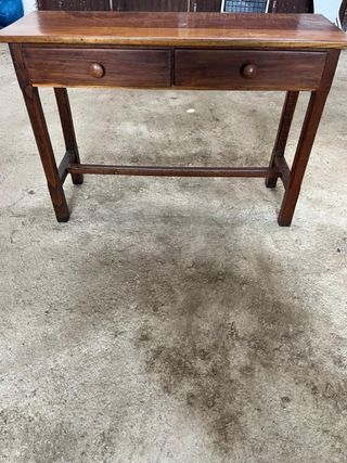 Mesa madera 2 cajones