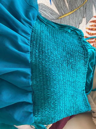 Vestido fiesta turquesa - Talla M