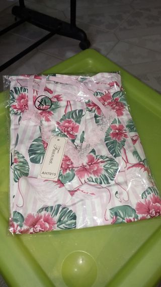 Pijama verano mujer - multicolor, talla 7
