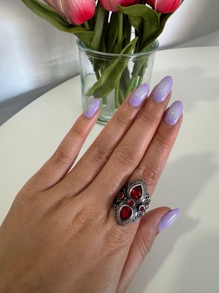 Lote de 4 Anillos de Mujer Talla 8-9 en Acero 
