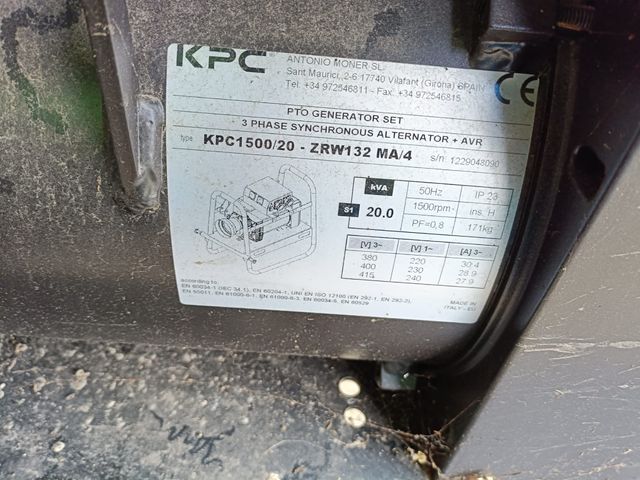 Generador Tractor 20 KVA