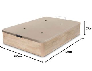 Canapé abatible 150x190cm beige