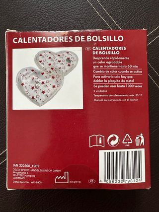 Calentadores de bolsillo