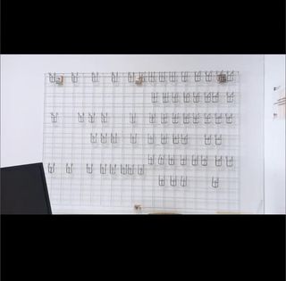 Malla blanca metálica 132x90cm