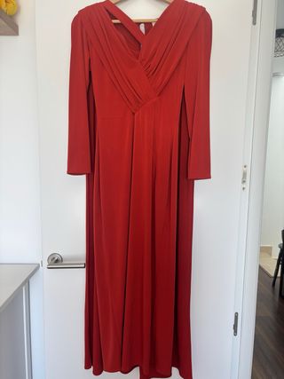 Vestido Cardié color Teja- boda o noche
