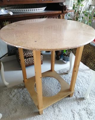 Mesa camilla redonda 70cm - de madera
